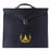 Past Master Blue Lodge Masonic Apron Case - Black Leather with Yellow Acacia-Apron Cases-Masonic Makers