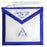 Past Master Blue Lodge Masonic Apron - White Tape Ties-Aprons-Masonic Makers