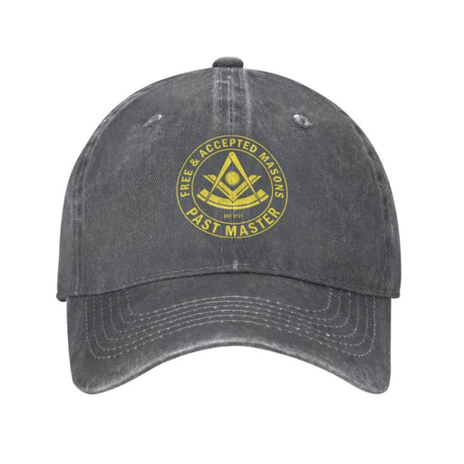 Past Master Blue Lodge Masonic Embroidery Cap - Various Color