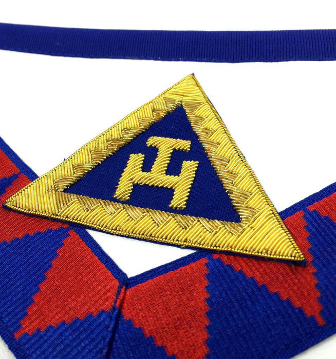 Provincial English Royal Arch Masonic Apron - Red & Blue-Aprons-Masonic Makers