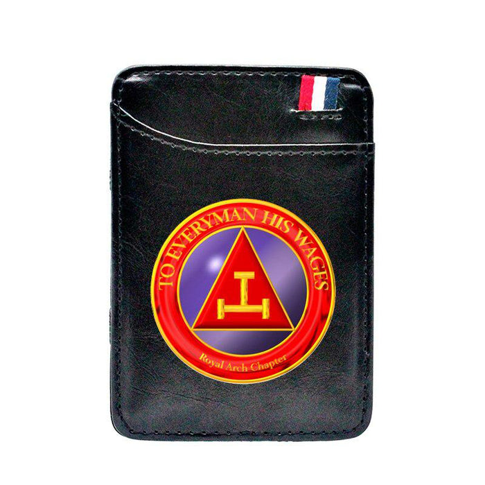 Royal Arch Chapter Leather Masonic Wallet - Freemason wallets-wallets-Masonic Makers