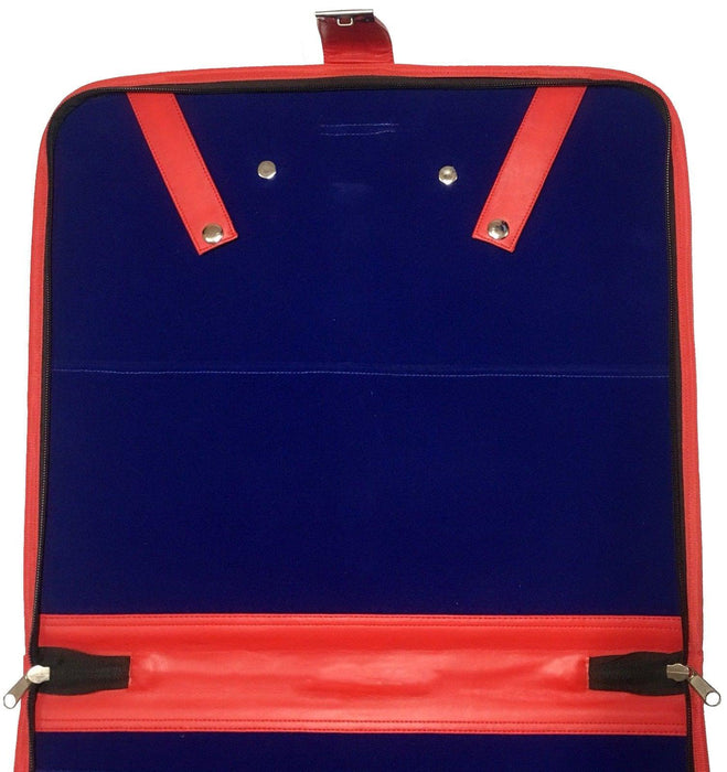 Royal Arch Chapter Red Triple Masonic Leather Apron Case-Apron Cases-Masonic Makers