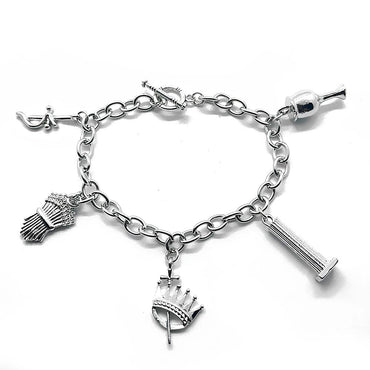 Order Of Eastern Star Masonic Bracelet - Adjustable Chain