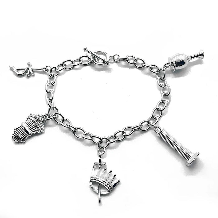 Order Of Eastern Star Masonic Bracelet - Adjustable Chain