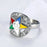 Order Of The Eastern Star OES Masonic Ring - Silver