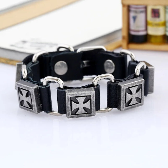 Knight Templar Blue Lodge Masonic Bracelet - Various Color