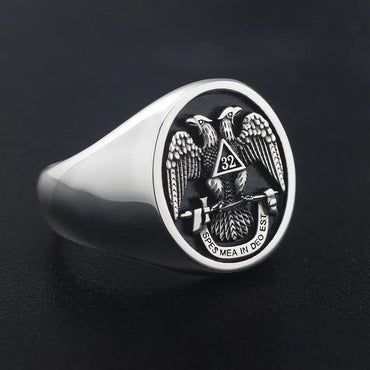 Scottish Rite 32 Degree Masonic Ring - High Quality Crafted