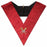 Secretary 18th Degree Scottish Rite Masonic Collar - Red Moire-Collars-Masonic Makers