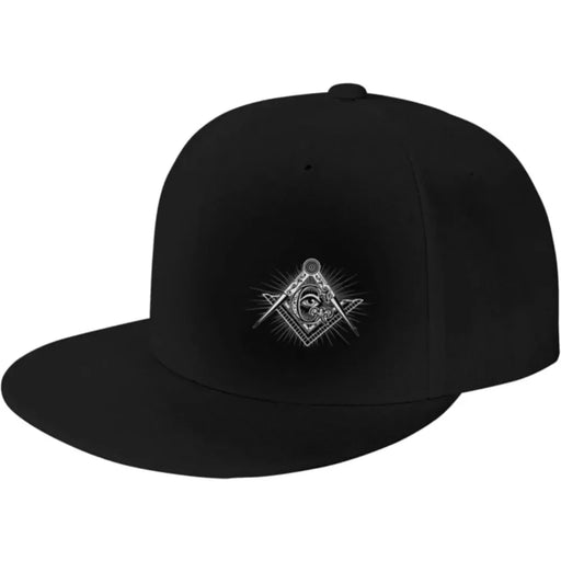 Master Mason Blue Lodge Baseball Masonic Cap - Black