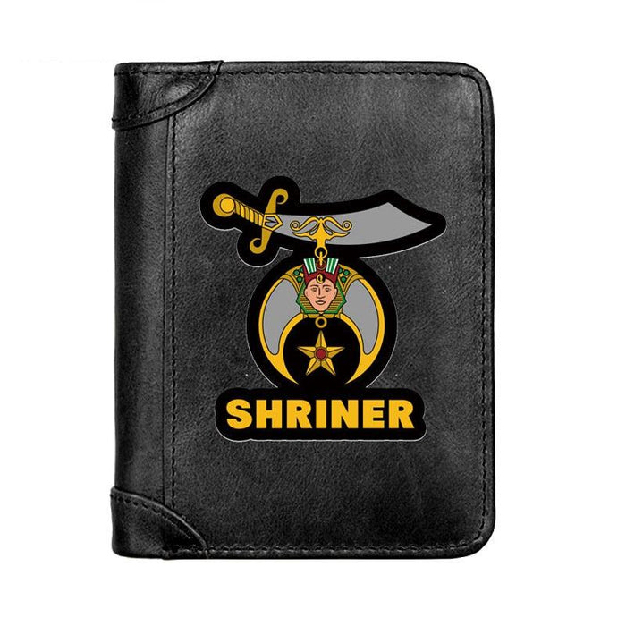 Shriners Leather Masonic Wallet - Freemason wallets-wallets-Masonic Makers