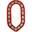 Shriners Masonic Chain Collar - Gold Plated on Red Velvet-Chain Collars-Masonic Makers