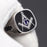 Master Mason Blue Lodge Freemason 925 Sterling Silver Ring - High Quality Crafted