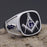 Master Mason Blue Lodge Freemason 925 Sterling Silver Ring - High Quality Crafted