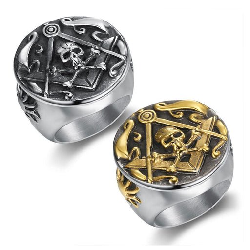 Widow Son Masonic Vintage Ring-rings-Masonic Makers