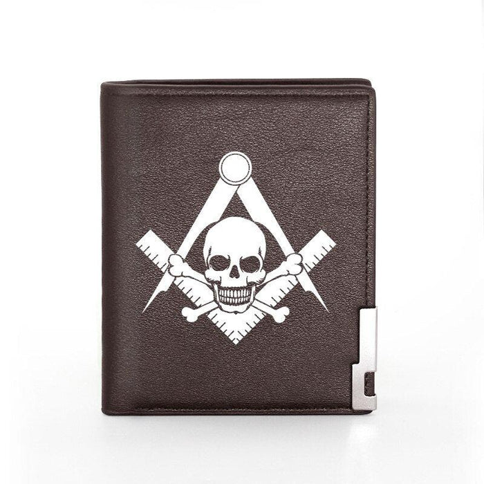 Widow Sons Leather Masonic Wallet - Freemason wallets-wallets-Masonic Makers