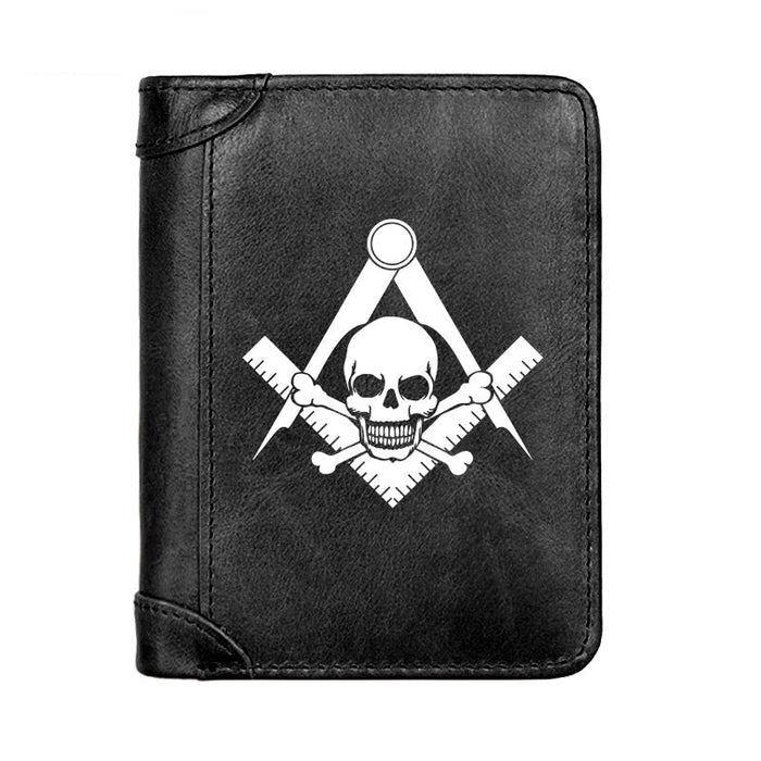 Widow Sons Leather Masonic Wallet - Freemason wallets-wallets-Masonic Makers