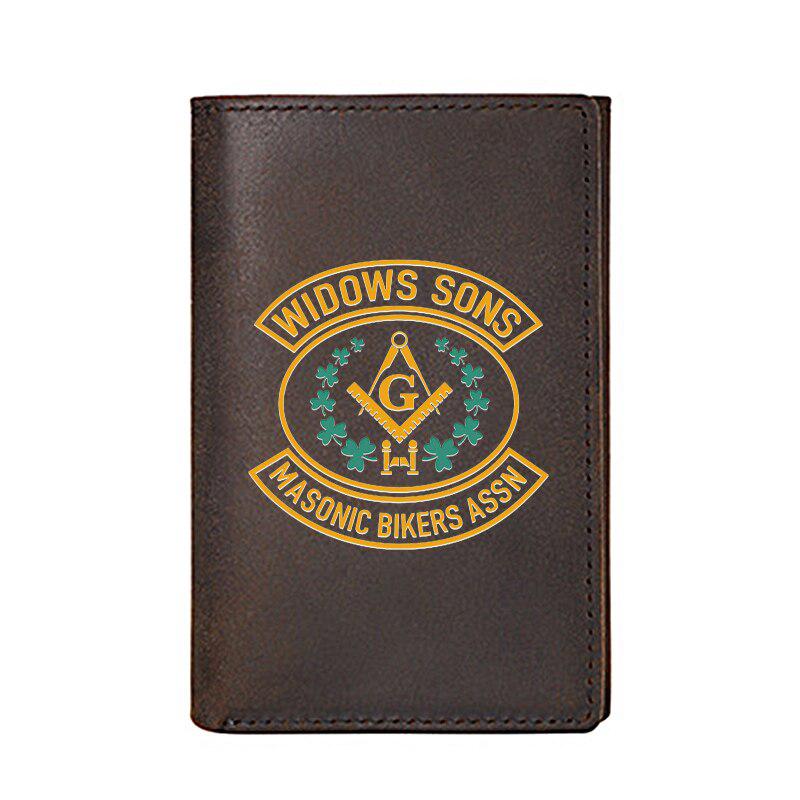 Widow Sons Leather Masonic Wallet - Freemason wallets-wallets-Masonic Makers