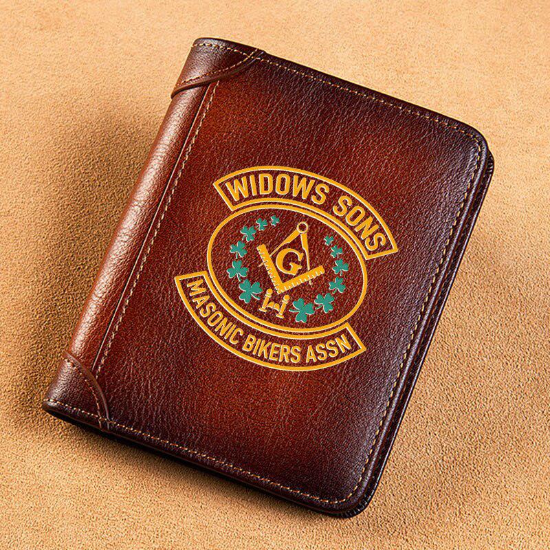 Widow Sons Leather Masonic Wallet - Freemason wallets-wallets-Masonic Makers