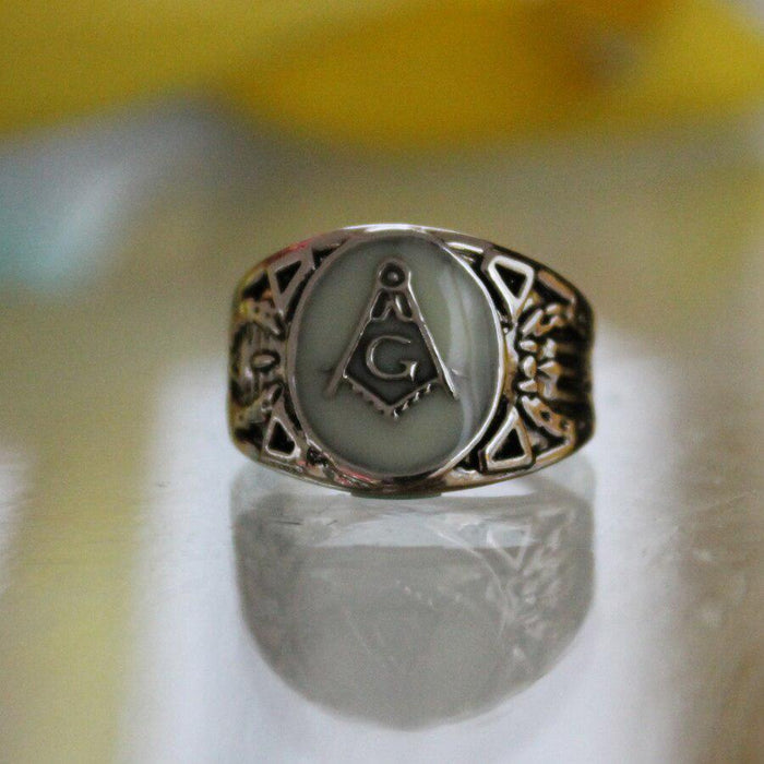 Blue Lodge Glow Masonic Ring - All Sizes-rings-Masonic Makers