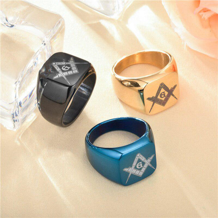 Blue Lodge Masonic Rings for Men - Multicolour-rings-Masonic Makers