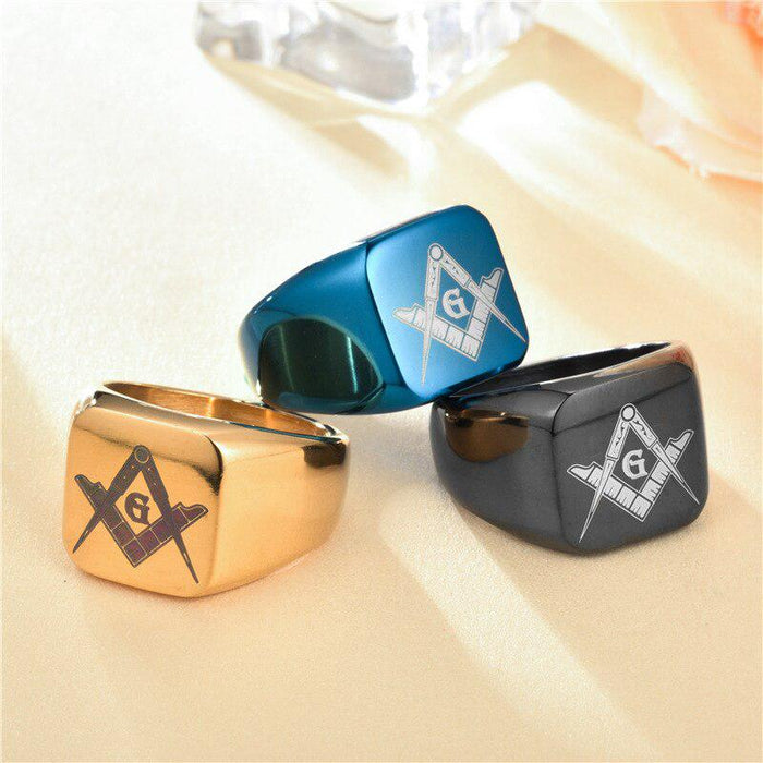 Blue Lodge Masonic Rings for Men - Multicolour-rings-Masonic Makers