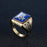 Blue Lodge Masonic Stainless Steel Ring for Men-rings-Masonic Makers