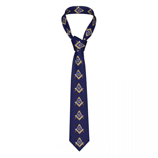 Blue Masonic Necktie For Masonic Lodge - Masonic ties-Ties-Masonic Makers