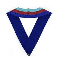 Grand Officers Royal Arch Chapter Masonic Collar - Three Colour Moire-Collars-Masonic Makers