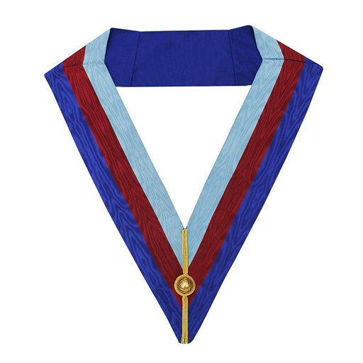 Grand Officers Royal Arch Chapter Masonic Collar - Three Colour Moire-Collars-Masonic Makers