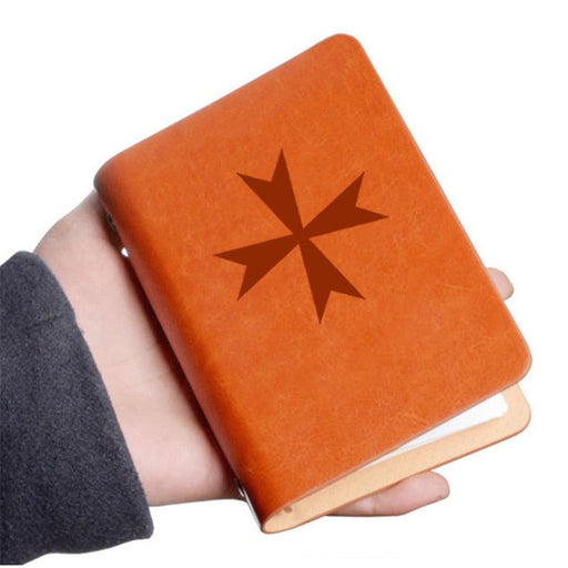 Knights Of Malta Masonic Leather Notebook-Notebooks-Masonic Makers