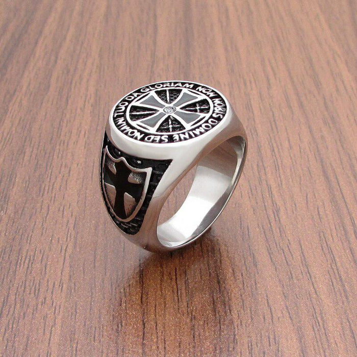 Knights of Templar Unique Masonic Ring - Stainless Steel-rings-Masonic Makers