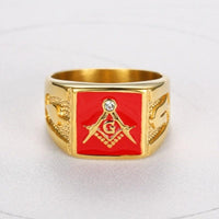 Master Mason Blue Lodge Gold Vintage Masonic Ring - Masonic Jewelry-rings-Masonic Makers