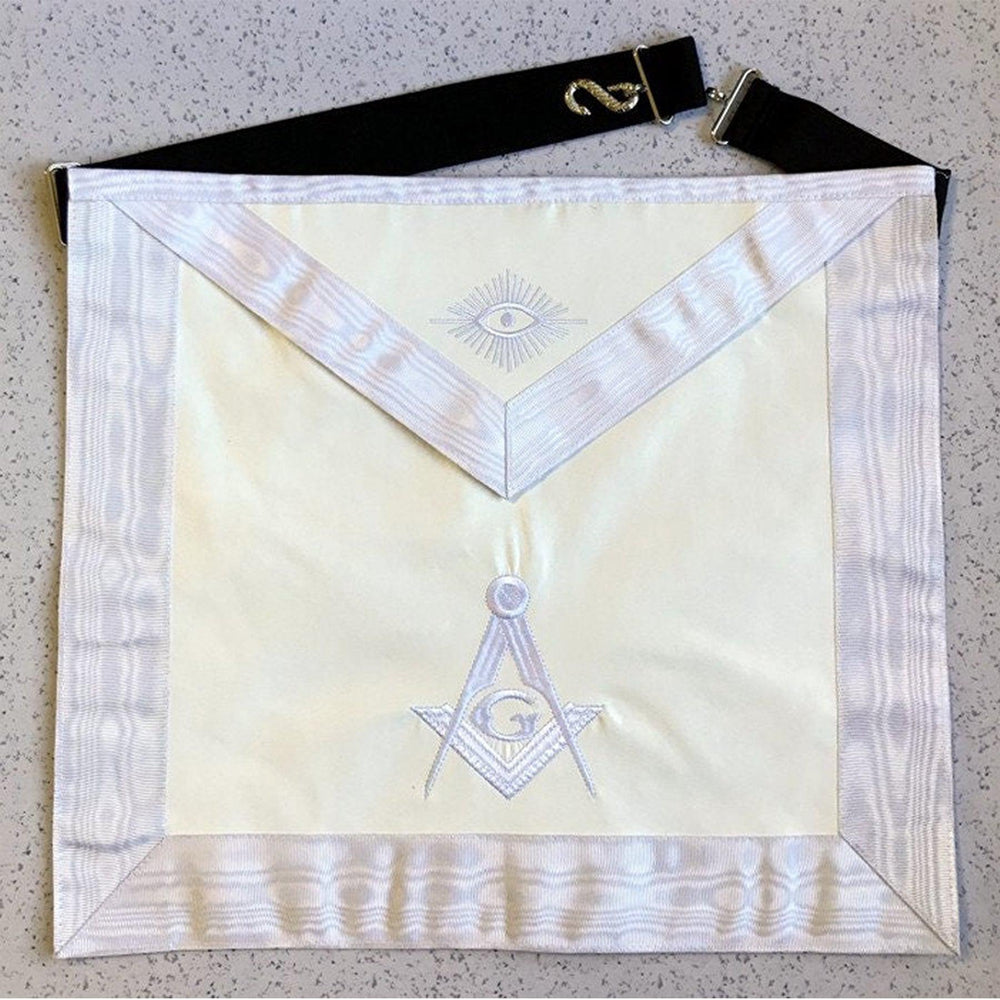 Master Mason Blue Lodge Masonic Apron - Imitation Leather-Aprons-Masonic Makers