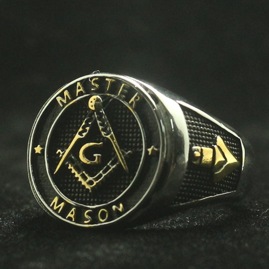 Master Mason Blue Lodge Masonic Vintage Ring-rings-Masonic Makers