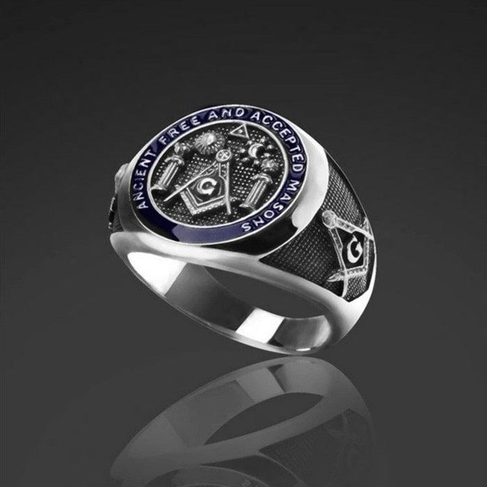 Master Mason Unique Silver Masonic Ring - Masonic Jewelry-rings-Masonic Makers