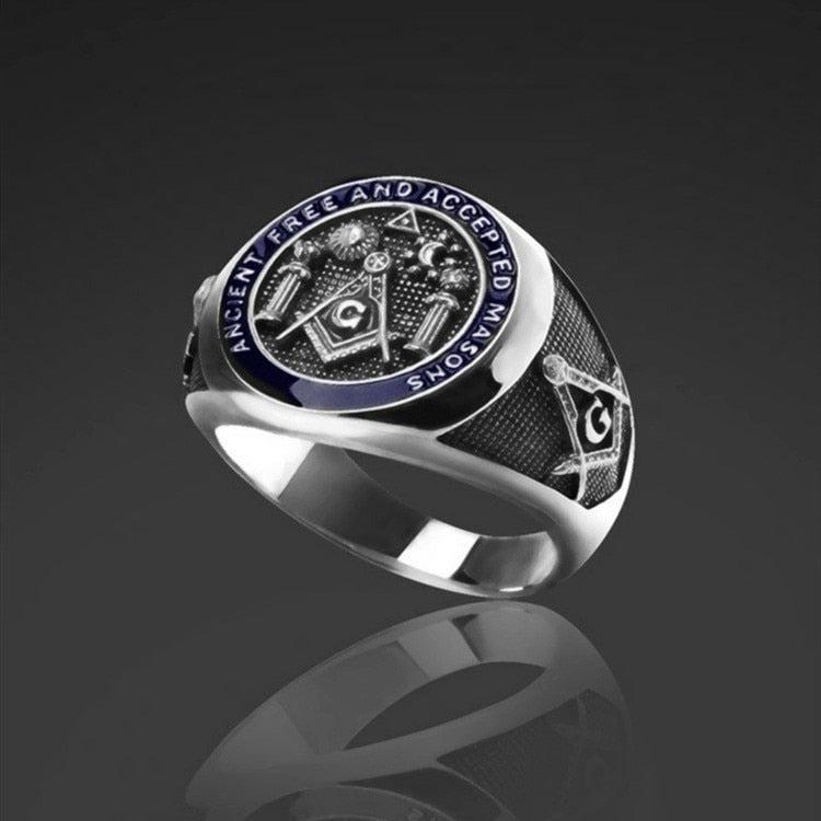Master Mason Unique Silver Masonic Ring - Masonic Jewelry-rings-Masonic Makers