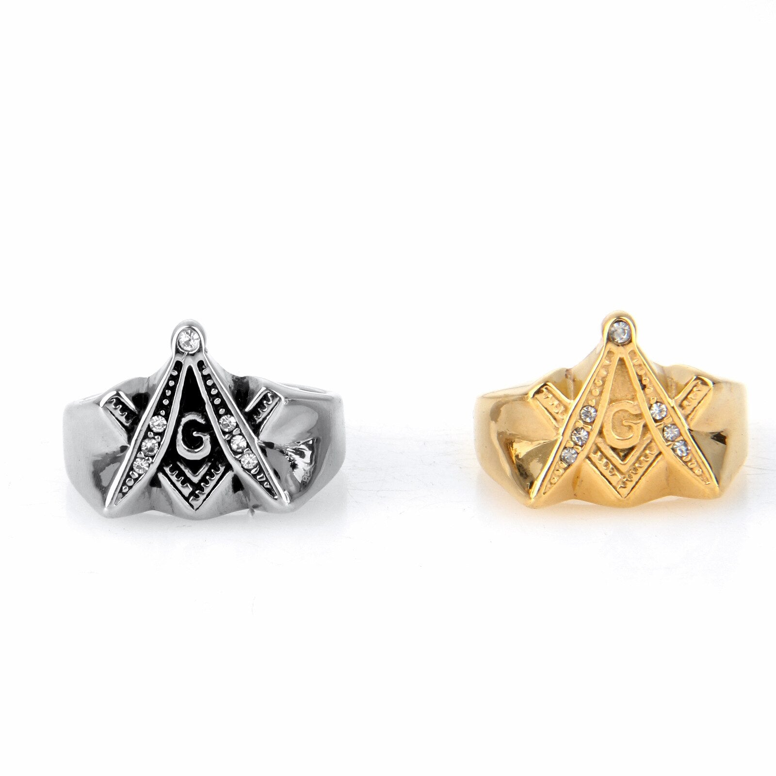 Master of Mason Gold Masonic Ring - Stainless Steel-rings-Masonic Makers