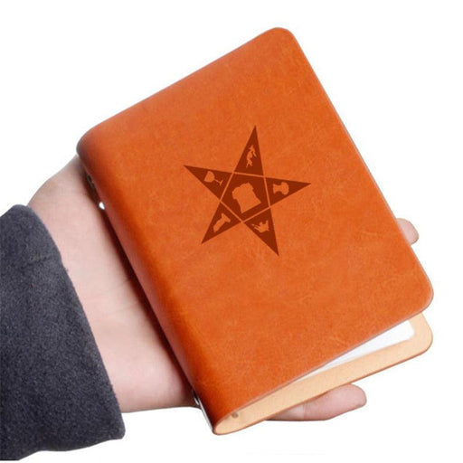 Order Of Eastern Star Masonic Leather Notebook-Notebooks-Masonic Makers