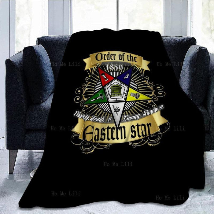 Order Of Eastern Star Masonic Sofa Blanket - Various Style-Blankets-Masonic Makers