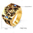 Past Master Gold Titanium Masonic Ring for Men - Masonic Jewelry-rings-Masonic Makers