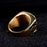 Past Master Gold Titanium Masonic Ring for Men - Masonic Jewelry-rings-Masonic Makers