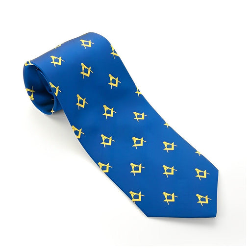 Past Master Masonic Necktie - Square & Compass Tie-Ties-Masonic Makers