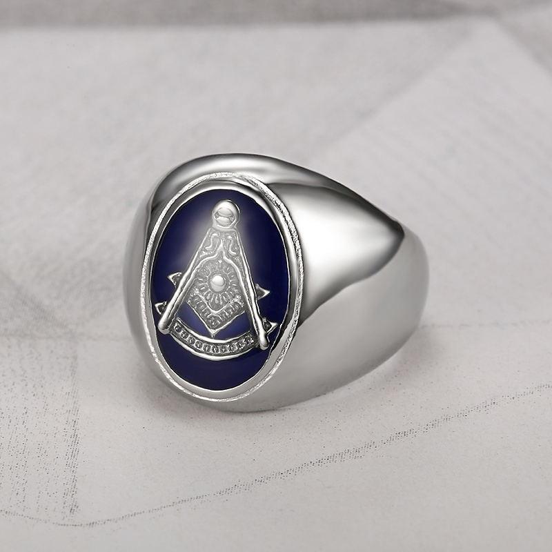 Past Master Masonic Ring for Men - Stainless Steel-rings-Masonic Makers