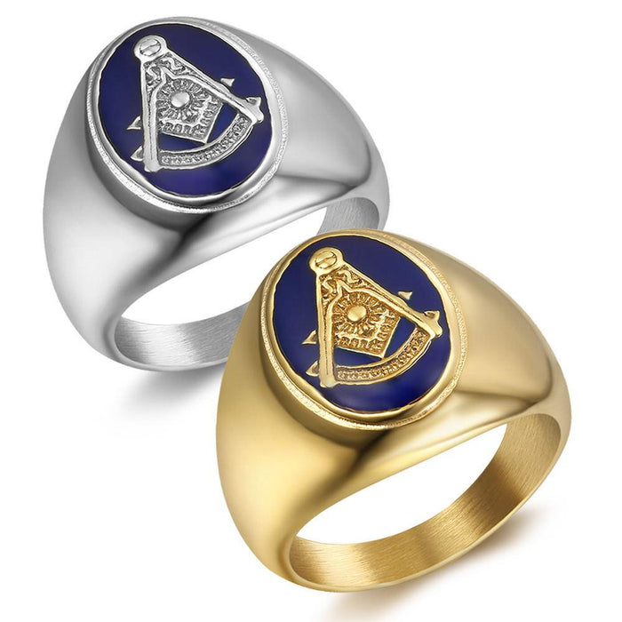 Past Master Masonic Ring for Men - Stainless Steel-rings-Masonic Makers