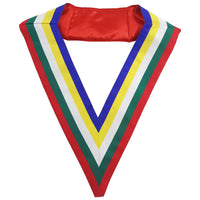 Patron OES Masonic Collar - 5-color Grosgrain ribbon-Collars-Masonic Makers