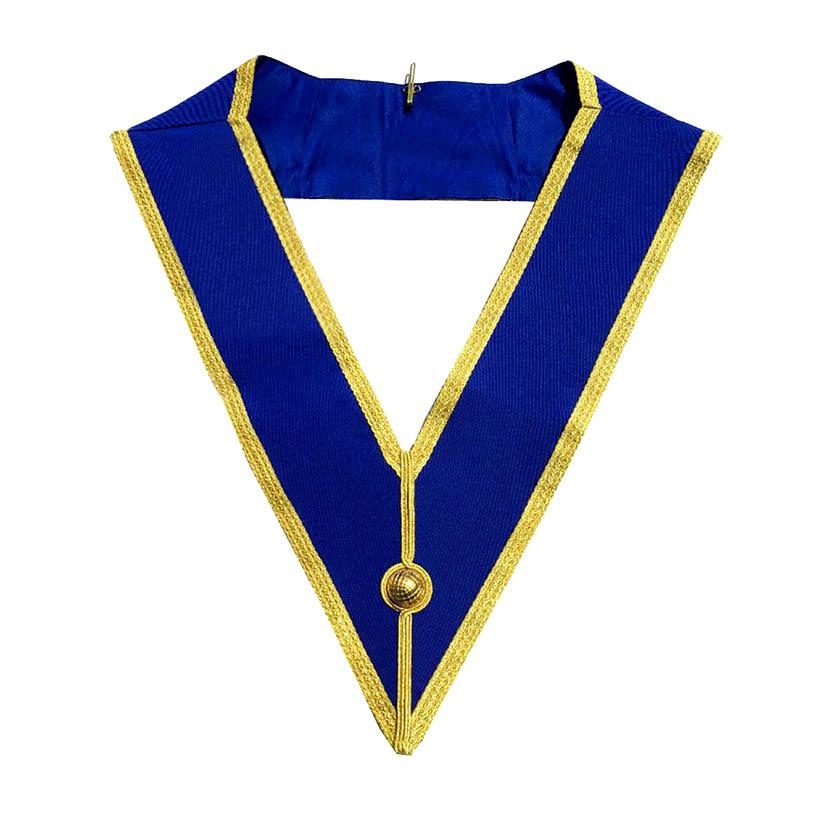 Provincial Craft English Regulation Masonic Collar - Royal Blue with Gold Braid-Collars-Masonic Makers