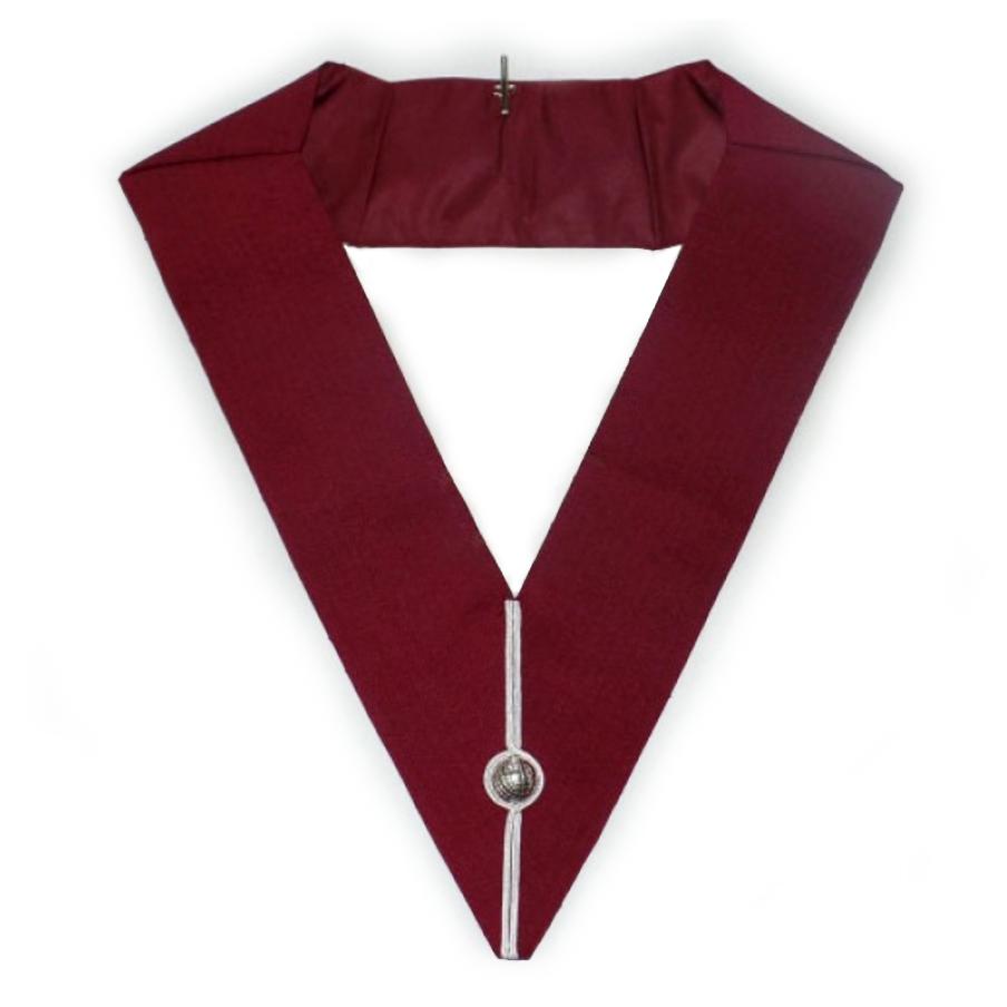 Provincial Steward Craft English Regulation Masonic Collar - Wide Burgundy-Collars-Masonic Makers