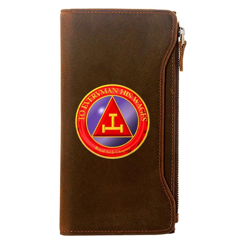 Royal Arch Chapter Leather Masonic Wallet - Freemason wallets-wallets-Masonic Makers