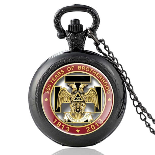 Scottish Rite 32 Degree Masonic Vintage Quartz Pocket Watch-Pocket Watches-Masonic Makers