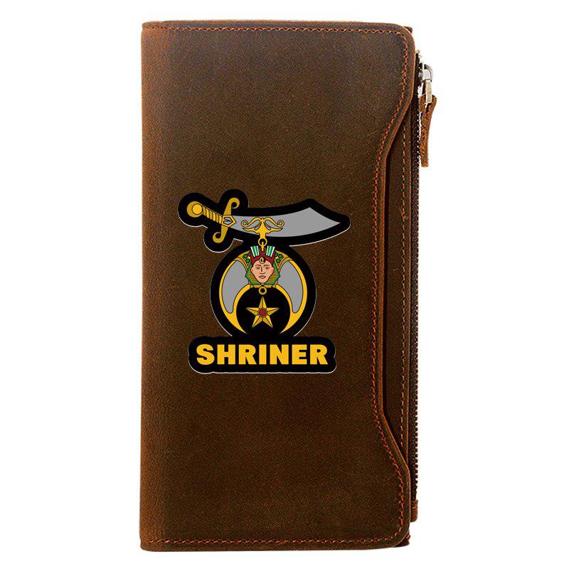 Shriners Leather Masonic Wallet - Freemason wallets-wallets-Masonic Makers